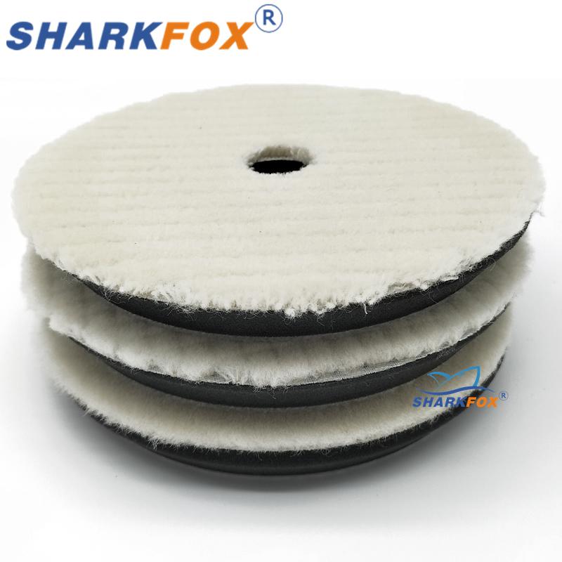 Sharkfox Wool Car Polishing Pads Polishing Disc Car Polish Buffing Pads 125/150mm Car Polisher Buffing Waxing Tool
