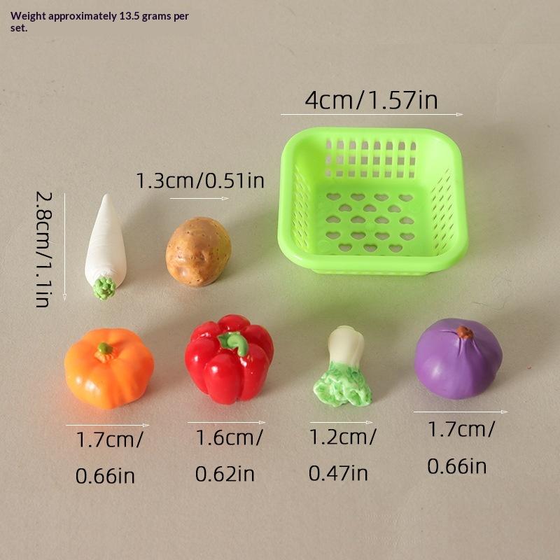 1 Set Doll Kitchen Cookware Baking Supplies Decor Toy 1/12 Dollhouse Mini Kitchenware Kit Model Micro Scene Construction Props