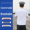 Summer Short-Sleeve White Security Uniform Shirt for Community Gatekeepers and Hotel Staff