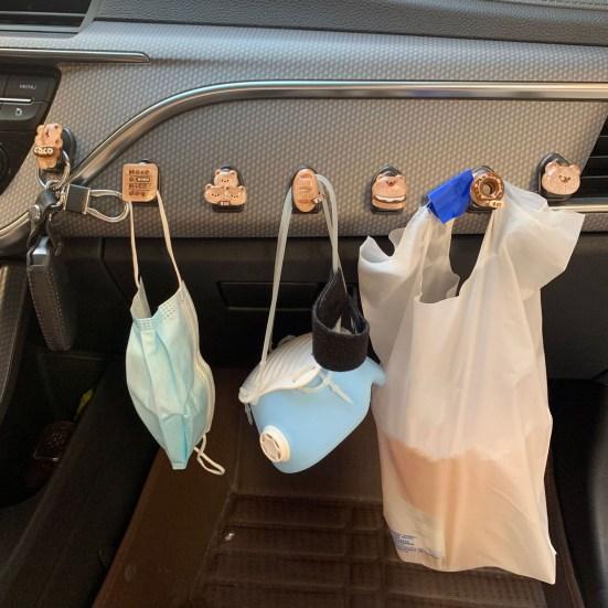 Прекрасный автомобильный органайзер для салона, противоскользящий съемный декоративный крючок