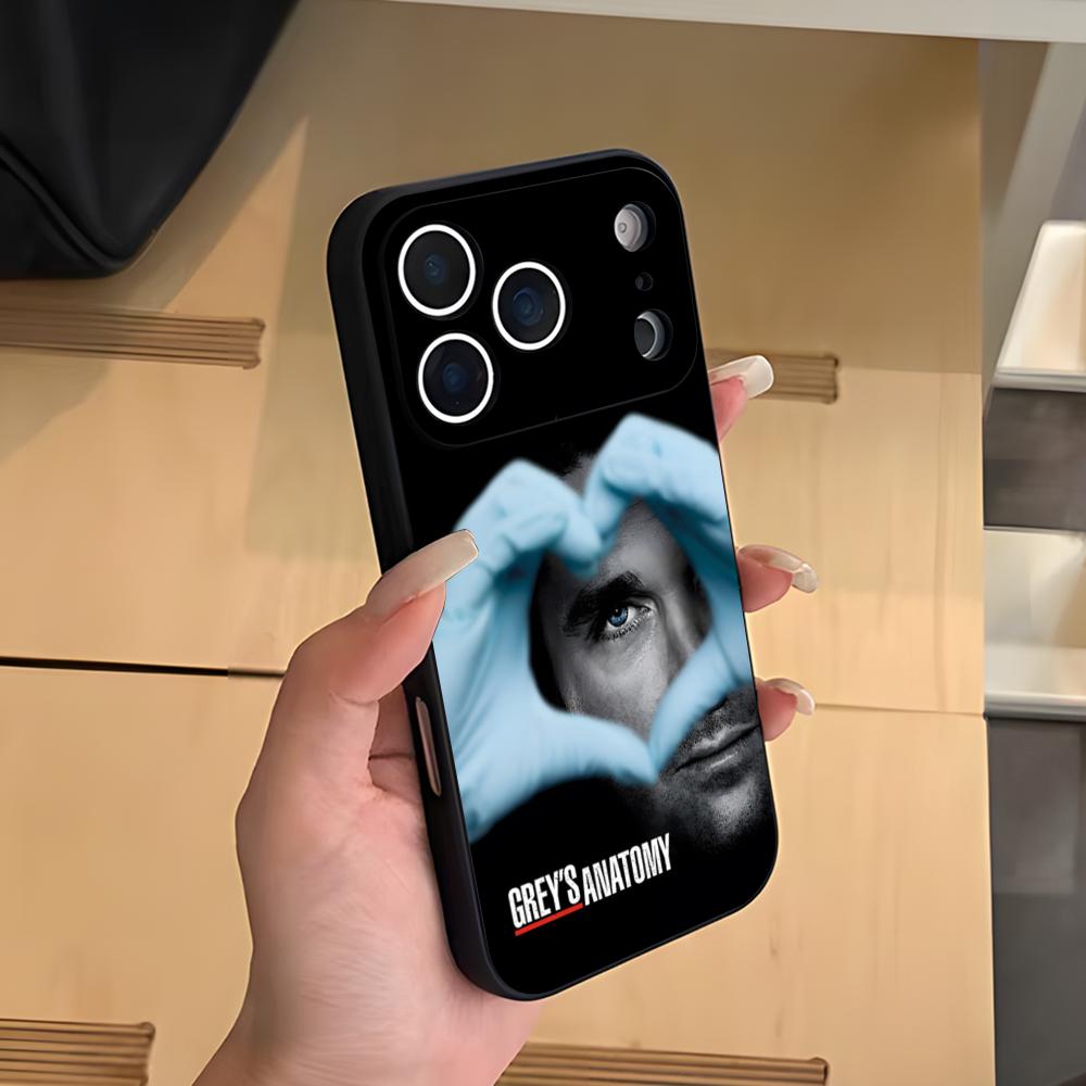 Горячий чехол для телефона Greys Anatomy для iPhone 17 Air 16 E Pro Max 15 14 13 Mini 12 Pro 11 Max Plus Черный Мягкий