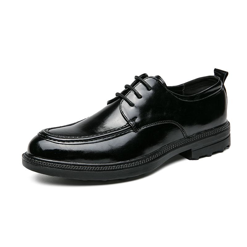 Men Casual Business Dress Shoes Stylish Elegantes Casual Leather Loafers Lace-Up Office Low Heel Shoes Men Outdoor Driving Shoe