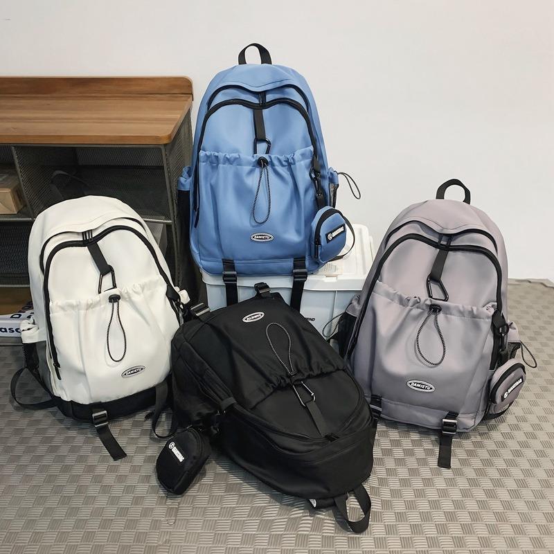 Рюкзак простой и модный для студента колледжа, ученика средней школы, школьный рюкзак женский, нейлоновый, большой вместимости, для отдыха и путешествий, мужской