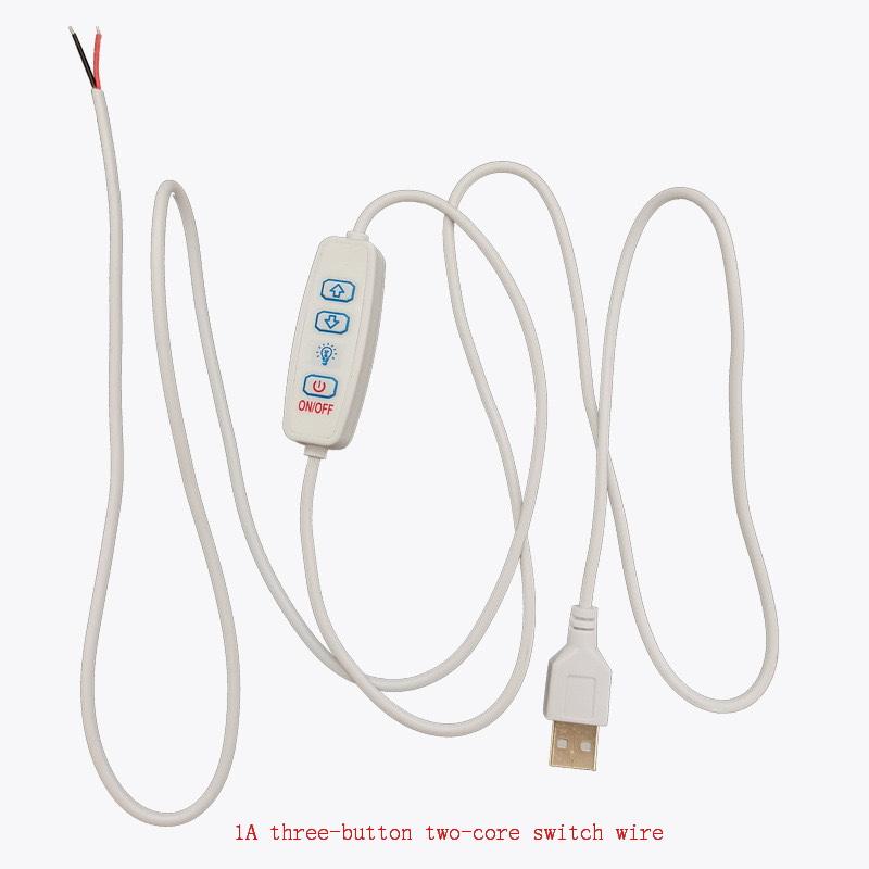 Трехцветный USB 5V LED Переключатель-Диммер Кабель 4 Клавиши Регулируемый Контроллер Освещения для Лампы в Гостиной