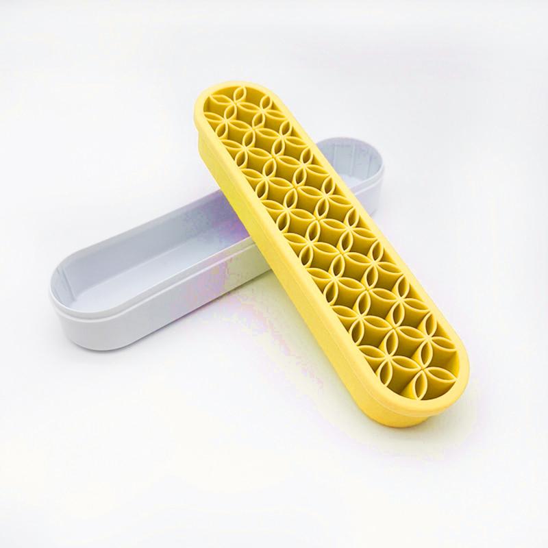 Многоцелевой держатель для хранения кистей для макияжа, силиконовый держатель для помады и карандаша для бровей, органайзеры для рабочего стола