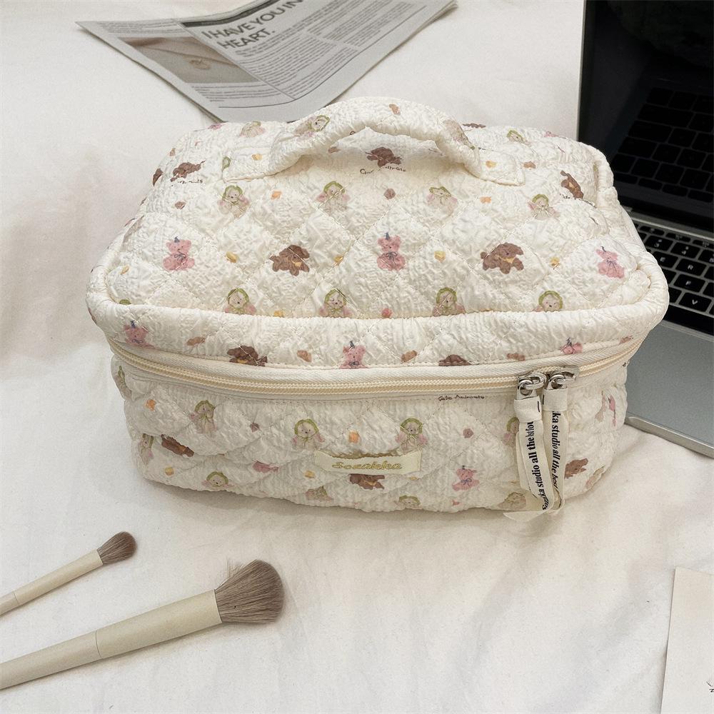 Large Capacity Cute Cartoon Cosmetic Travel Bag for Women