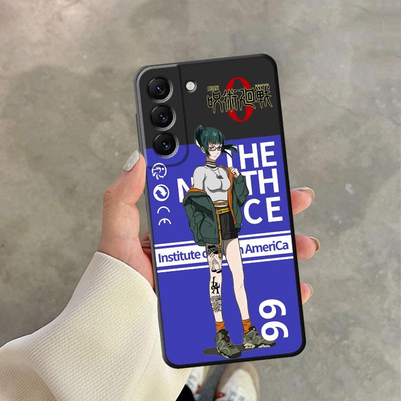 Чехол для Samsung Galaxy S21 S23 Ultra 5g S8 S7 S20 Fe S22 Plus S10e S10, милый свитер с рисунком дзюдзюцу кайсен, пуховик, чехол