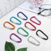 Safety Multicolor Aluminium Camping Hiking Hook Buckle Keychain Climbing Button Alloy Carabiner