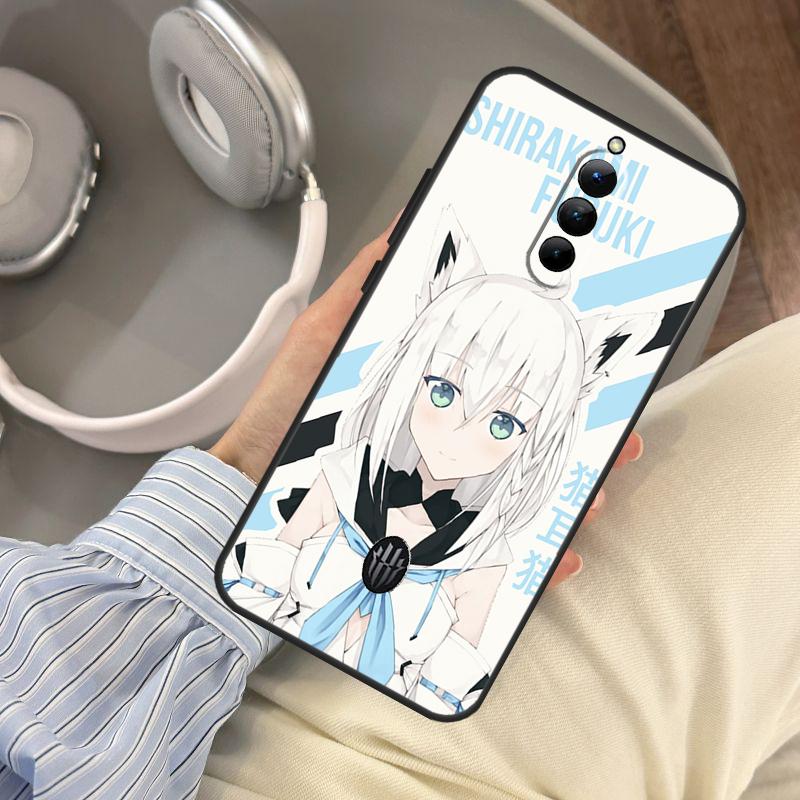 Shirakami Fubuki Hololive Case For Red Magic 9 10 Pro Plus 8 7 6 Pro 5G 5S 6R RedMagic 10S 8S 7S 9S Pro Plus Cover