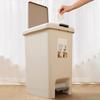 Garbage Can Durable Construction Large Capacity Wide Opening Easy To Clean Trash Can Waste Bin with Stepping Pedal