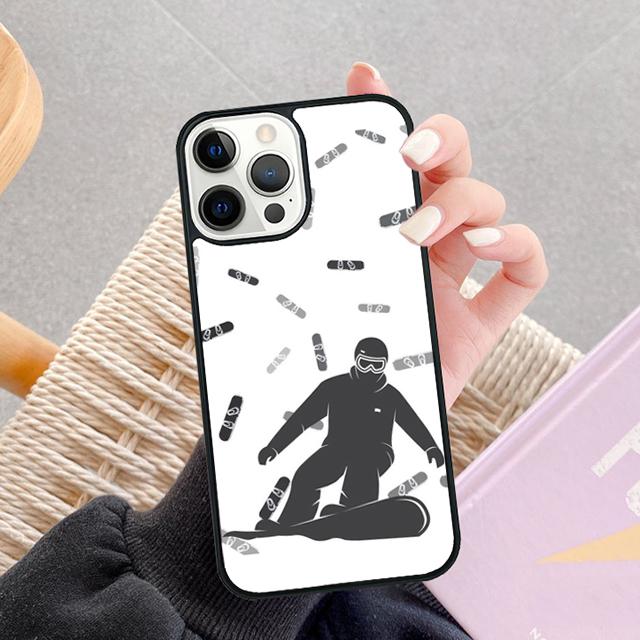 Чехол для телефона iPhone 17 Air 14 15 16 13 12 Max с изображением катания на лыжах, снега, сноуборда, лыж. Чехол для Apple iPhone 17 Air 11 Pro Max Plus SE2020