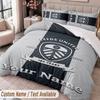 Leeds United Printed Bedding Set Custom Name Text 1 Duvet Cover 2 Pillowcases For Bedroom