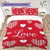 Passionate Kisses & Lips Pattern Bedding uilt Set uilt Cover Pillowcase Home Decoration Birthday Gift (1 * duvet cover + 2 * pillowcase without core)