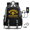 Unisex School Backpack Teens - Oxford Fabric Breathable Design Cartoon Print Multi-Color Options