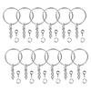 150Pcs Key Ring With Chain Split Jump Rings With Screw Eye Pins Diy Keychain