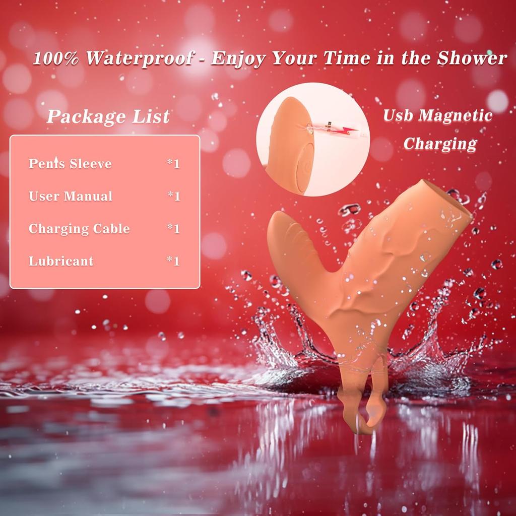 Вибратор-насадка на пенис 2-в-1 со стимулятором клитора Мужское вибрирующее кольцо на пенис Вибратор-экстендер для стимуляции точки G Взрослая секс-игрушка