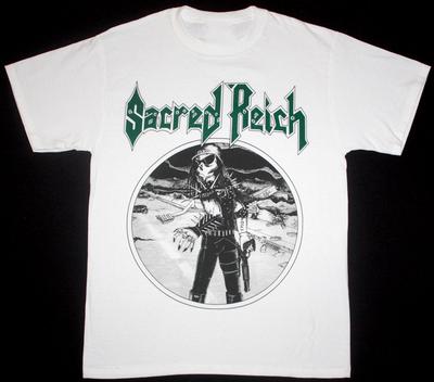 Редкая белая футболка Sacred Reich 90-х S-Unisex Унисекс футболка