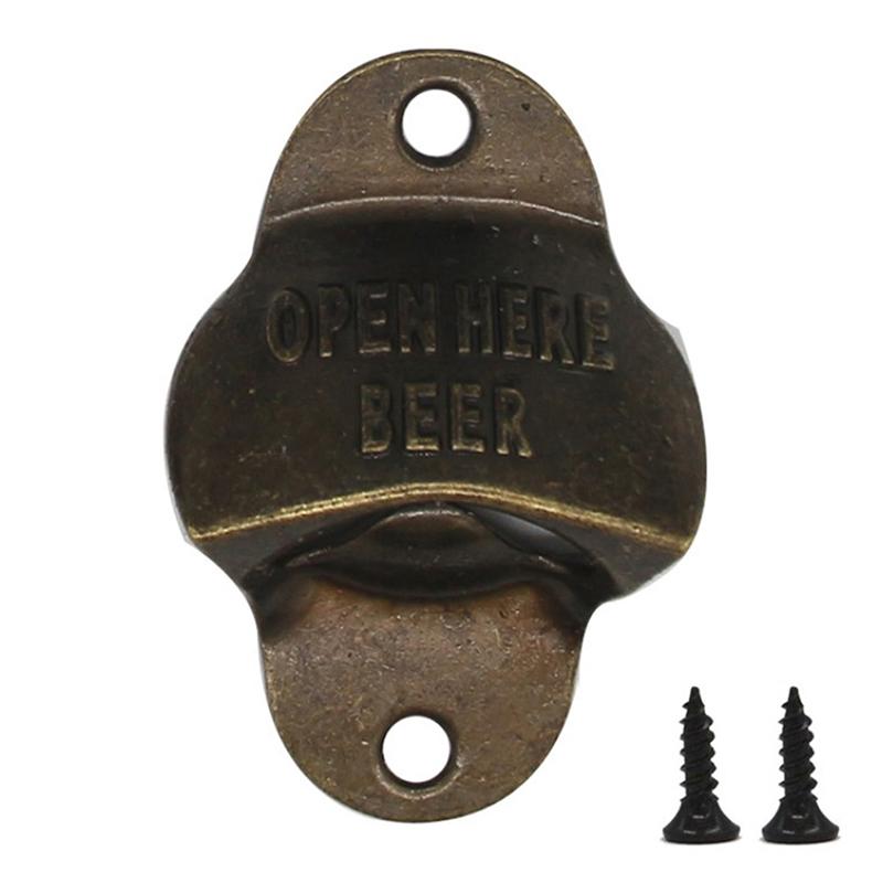 Ретро открывалка для пивных бутылок настенная винтажная барная настенная отделка кафе пивные открывалки кухонные инструменты открывалка