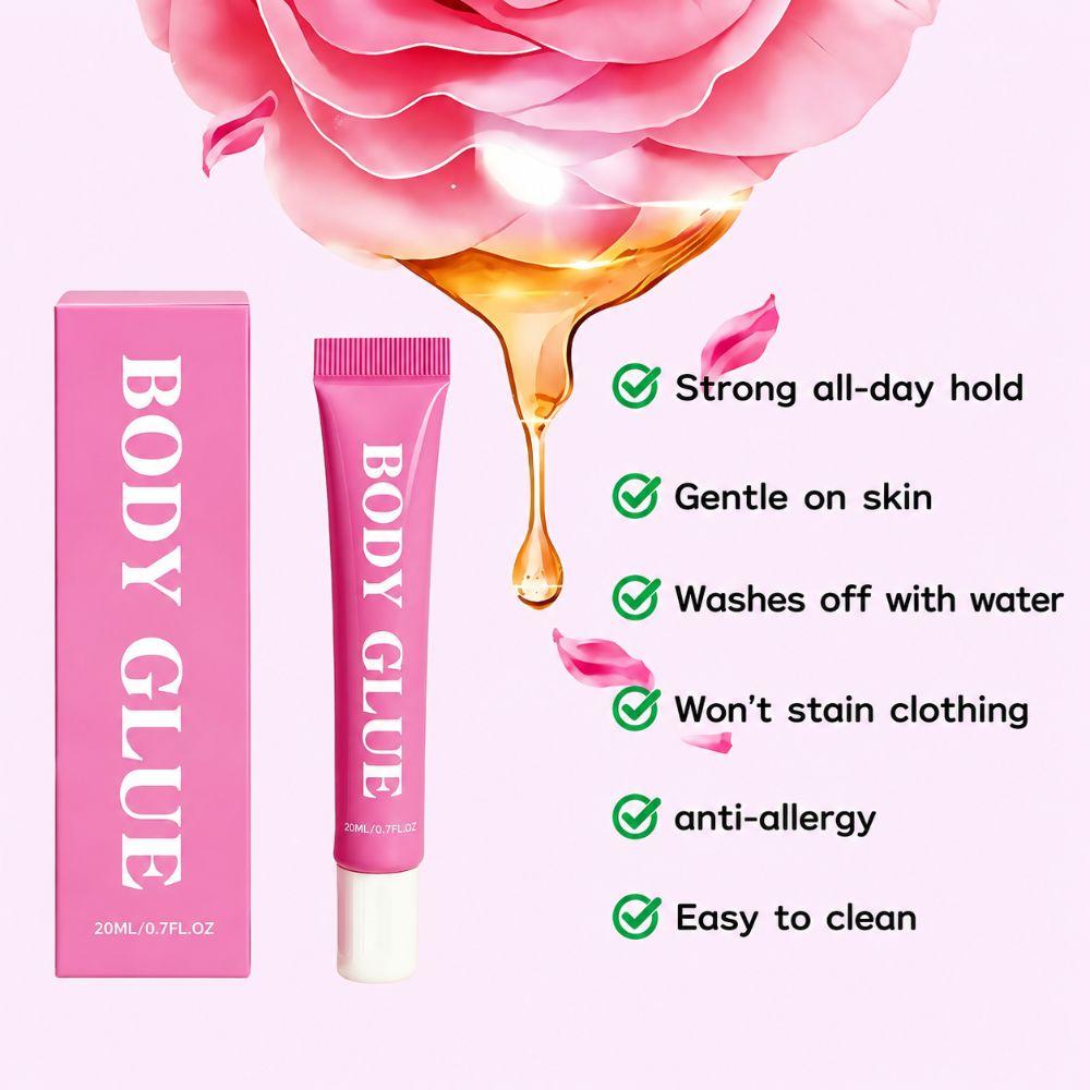 Waterproof Liquid Body Adhesive Transparent Anti-Exposure Adhesive For Low-cut Top
