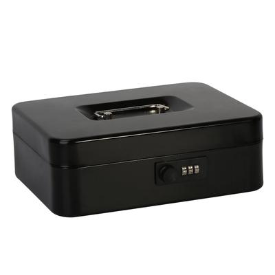 Jssmst (Джессмат) Портативный сейф, Кодовый замок, Металл, 25x20x9см, Размер A5, CB0701L (черный)