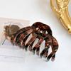 Stylish Retro Acetate Pumpkin Hair Claw Clip For Women With High Volume Hair