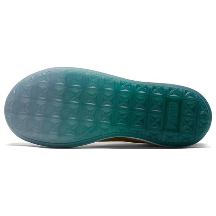 Puma Flabjacks X Suede Mayu Fuzzy Cactus Park Graffiti Low-Top Sneakers Women Sneakers Light-Green 388595-01