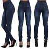 2024 New Fashion Women's High Waist Tight Jeans Solid Color Denim Slim Fit Pants