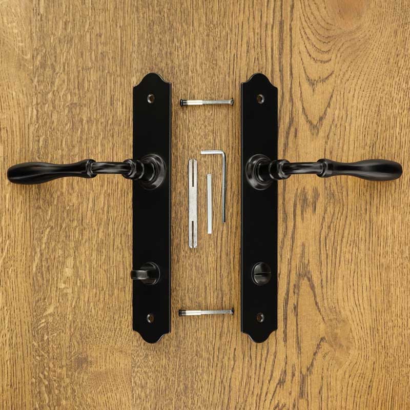 BRISTOL door handle with toilet plate 90mm