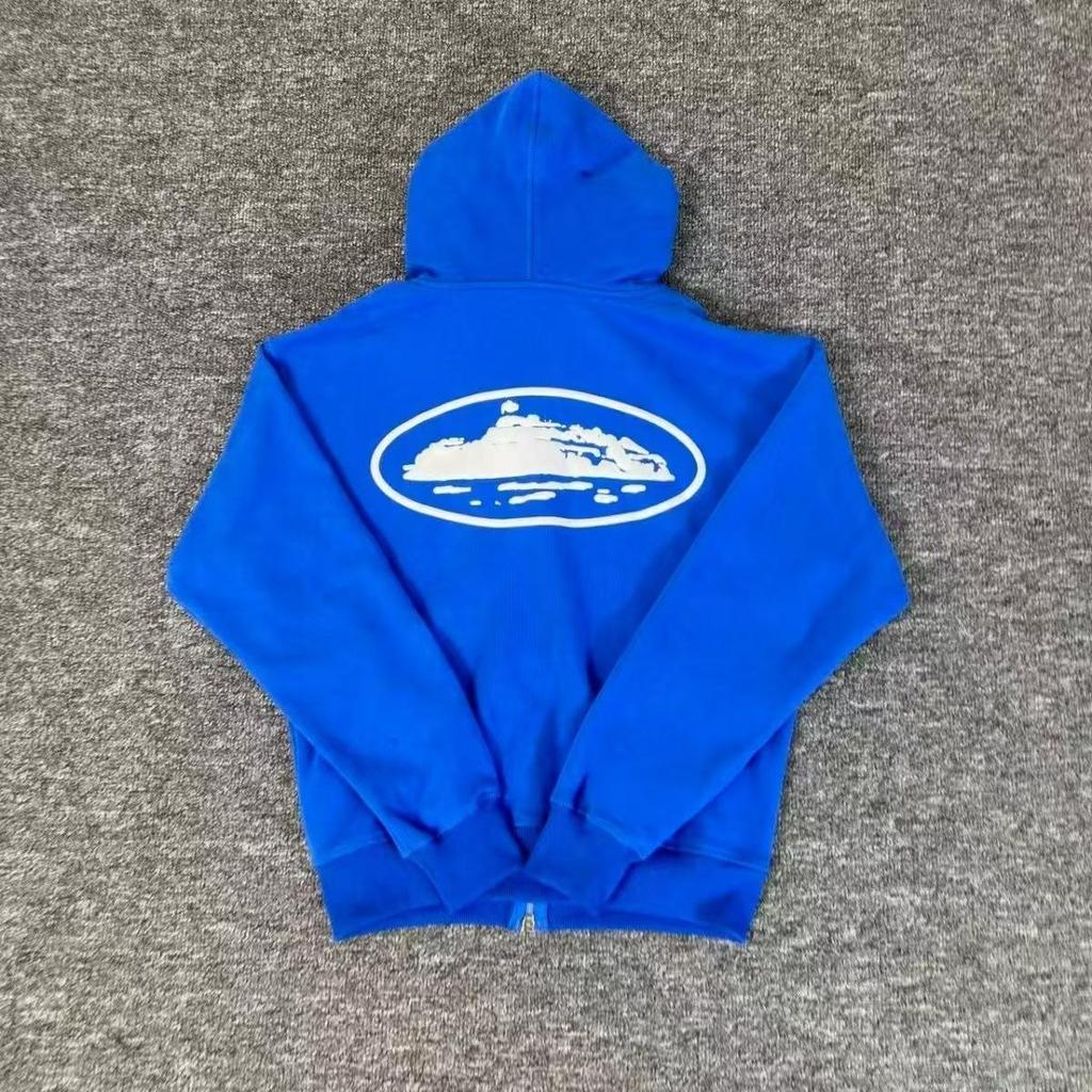 Мужская толстовка Corteiz Vibe с капюшоном на молнии, утепленная флисом, в стиле хип-хоп