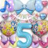 MON Teriar Kimi To Idol PreCure Birthday Decoration Set for Cute Cure Cure Cure Kyun Musical Elementary Ages 2 Number (PreCure, KimiPuri, Pink,