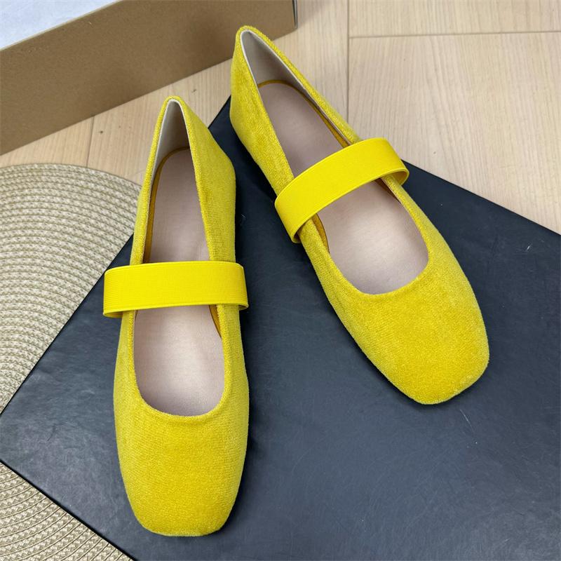 Модные балетки для женщин, ретро, квадратный носок, с мелким вырезом, новая летняя обувь Мэри Джейн, большие размеры, повседневная женская обувь 42 43