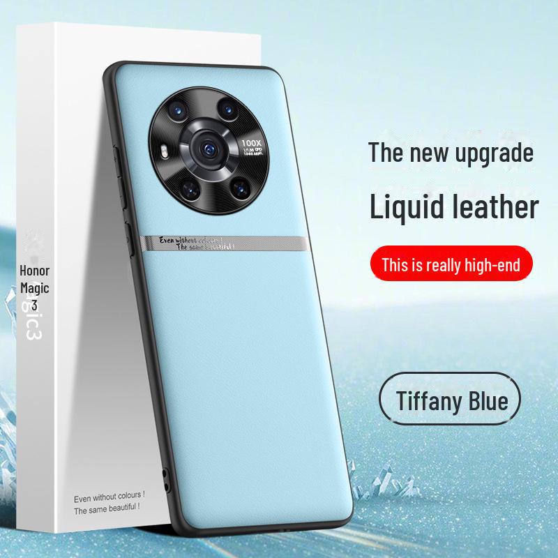 Чехол Liquid Leather для Honor Magic 3 — защита от падения, загрязнения, защитный чехол