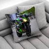 Чехол на декоративную подушку K-Kawasakis Moto для автомобиля и велосипеда 50x50см 40x40см 55x55см 45x45см 30x30см Квадратный чехол на подушку для спальни