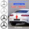 AABGY1 3D ABS silver/Black 9cm 90mm car rear Tail Trunk emblem badge sticker Decals For Mercedes Benz W117 W177 W176 X253 W247 W213