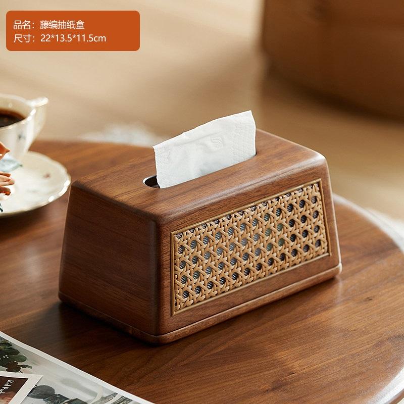 Multifunctional tissue box desktop home living room high-looking creative tissue box light luxury high-end coffee table storage box