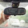 Черный кот чехол на зеркало заднего вида с резинкой Четыре сезона универсальный автомобиль внедорожник грузовик зеркало заднего вида плюшевый кот украшение аксессуары для салона автомобиля