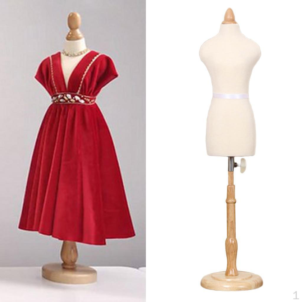 Doll Dress Display Holder Model Tailor Stand for Dollhouse Accessories Mini Size