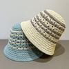 Новая летняя полосатая панама, женская дышащая шляпа, шляпа от солнца, модная панама, панама, шляпа от солнца