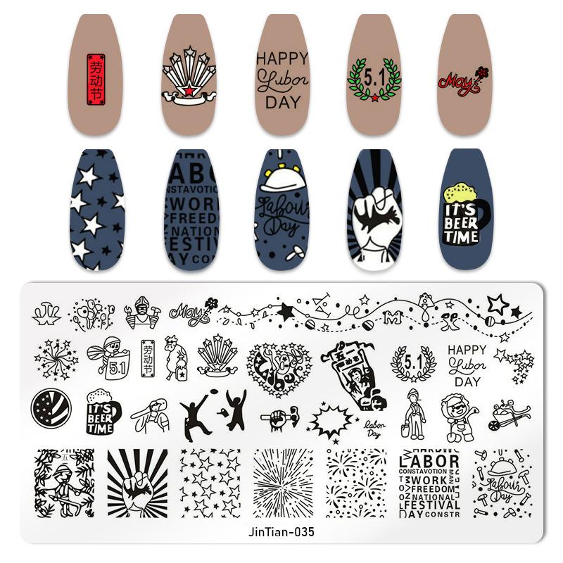 1 PC Nail Art Templates Stamping Plate Design Flower Butterfly Glass Temperature Lace Stamp Templates Plates Image Decor