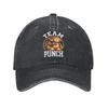 Summer Punch Monkey Baseball Cap Sun  SunProof Design Washed Trucker Hat Unisex Women yk Cute Hunting Camping Snapback Cap