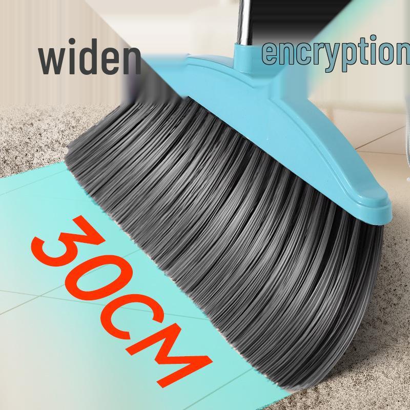 Soft Bristle Broom and Dustpan Set - Non-Stick Household Sweeping Solution