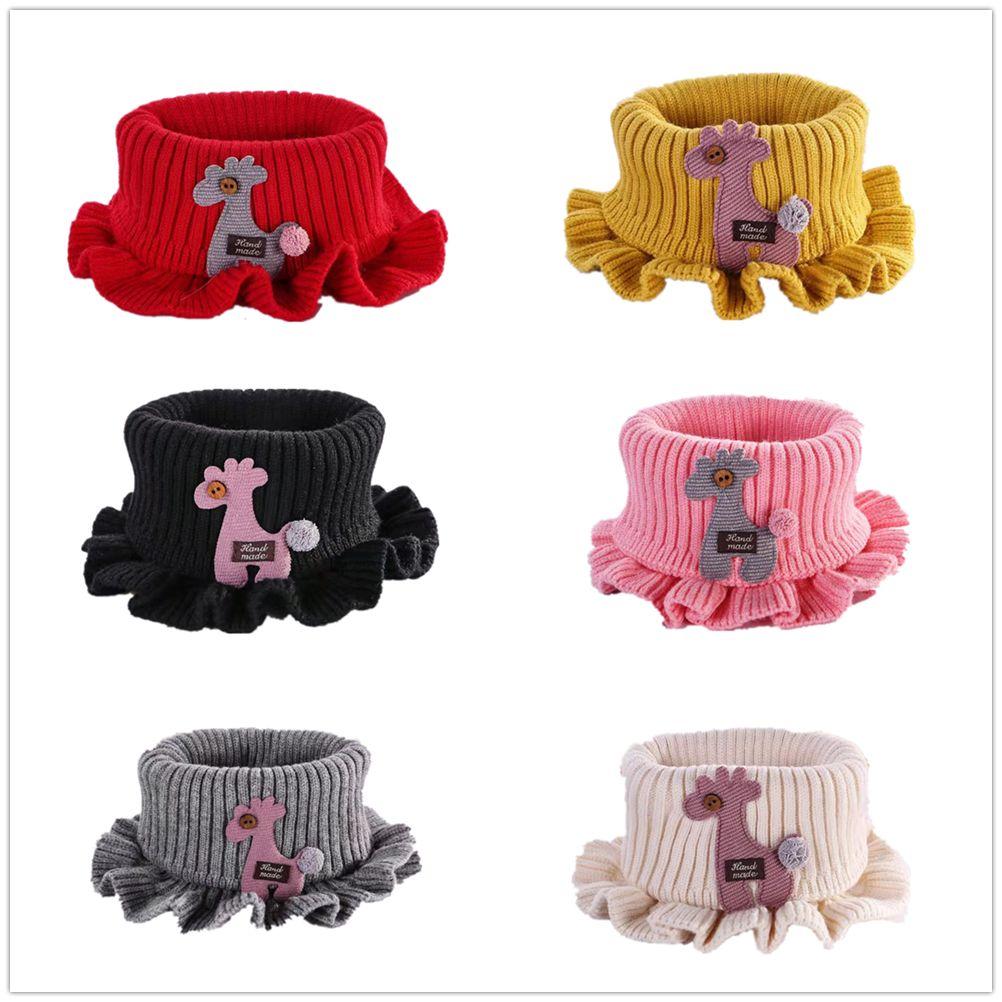 Soft Bib Knitted Cartoon Scarf Baby Shawl Collar