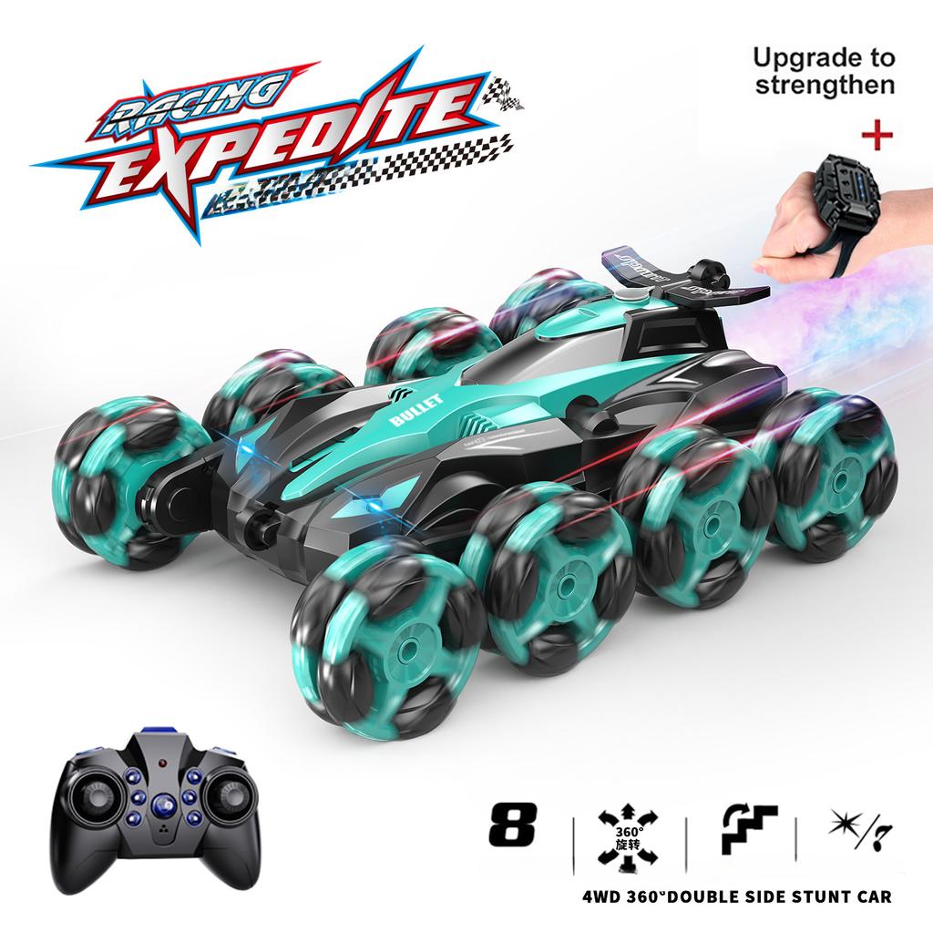 Gesture Sensing RC Stunt Car, 2.4 GHz Hand-Controlled Car for Kids, RC Car Toy with Lights Music, Off-Road 360° Rotation RC Drift Car for Boys & Girls