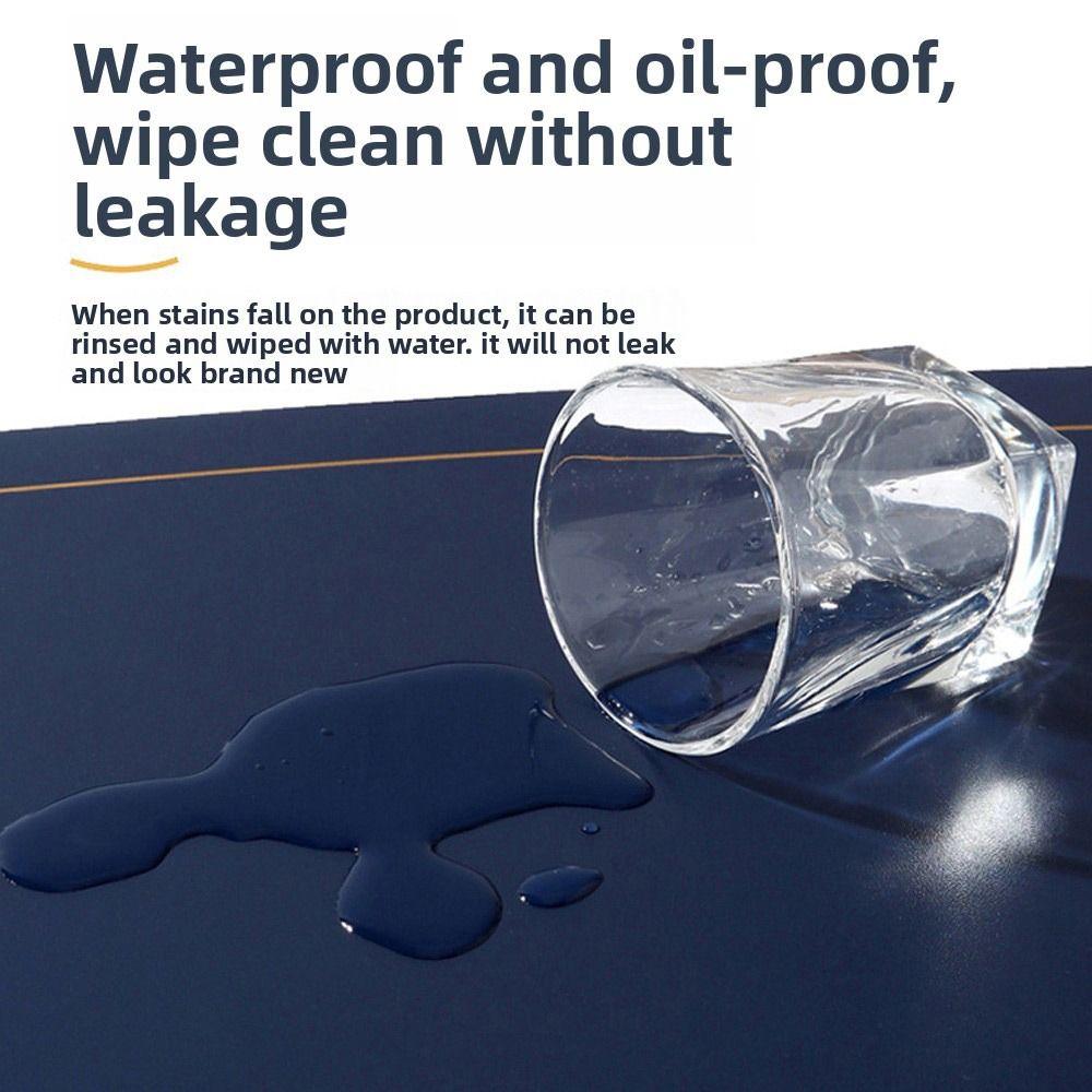 PU Leather Leather Placemat Chinese Style Oil Proof Mat Indoor Outdoor Western Placemat  Christmas