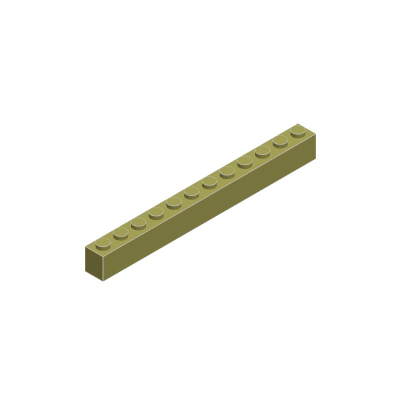 10 ШТ. 6112 DIY Строительные Блоки 1x12 Точек Толстые Фигурные Кирпичики Образовательные Креативные Совместимые С Брэндами Игрушки для Детей