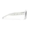 CHANEL Classic Comfort Driving Acetate Frame Butterfly Sunglasses Women's White