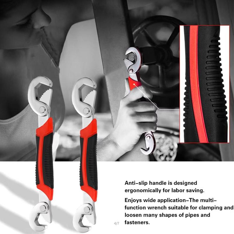 New Grip 6-32mm Multifunctional Opening Pipe Wrench Adjustable Spanner Wrench Car And Motorcycle Maintenance Universal Wrench