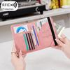 2024 Женская RFID Защита от кражи Сумка для паспорта - Многофункциональный, Простой, Однотонный Дорожный держатель