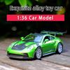 Porsche 911 GT3 RS Supercar Match Version 5 Inch Metal Car Simulation Diecast & Toy Vehicle RMZ City 1:36 Alloy Model Birthday Gifts