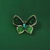 High-end Emerald Brooch, Exquisite and Elegant Green Butterfly, Cute Brooch, Fashionable and Versatile Brooch